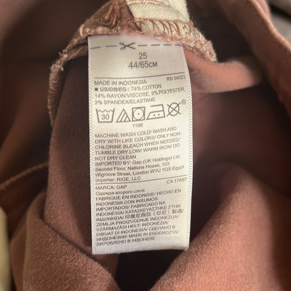 GAP woman’s jeans. Size 25. True skinny. Pink - Picture 12 of 15